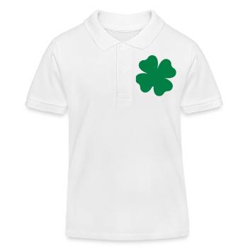 kleeblatt - Kinder Organic Poloshirt Mini Sprinter von Stanley/Stella - Weiß - Vorne