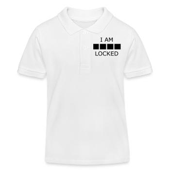 I Am Sher Locked improved - Kinder Organic Poloshirt Mini Sprinter von Stanley/Stella - Weiß - Vorne