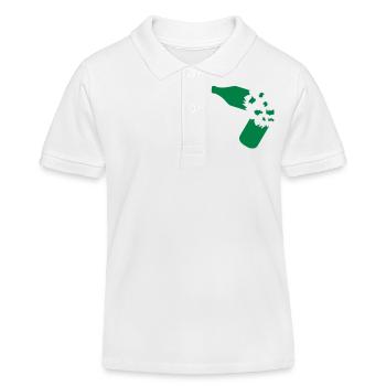 broken_bottle - Kinder Organic Poloshirt Mini Sprinter von Stanley/Stella - Weiß - Vorne
