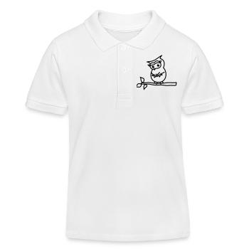 chouette - Polo enfant bio Stanley/Stella - blanc - Devant
