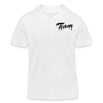 Team Graffiti - Kinder Organic Poloshirt Mini Sprinter von Stanley/Stella - Weiß - Vorne