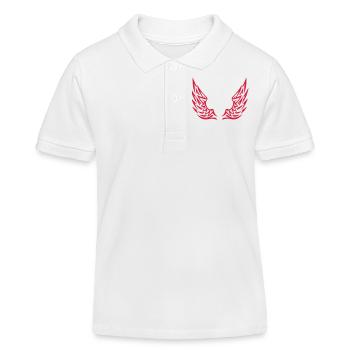wing flying wings go 10072 - Kids Organic Polo Shirt by Stanley/Stella - white - Front