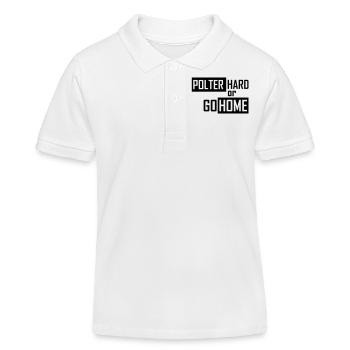 polter hard or go home - Kinder Organic Poloshirt Mini Sprinter von Stanley/Stella - Weiß - Vorne