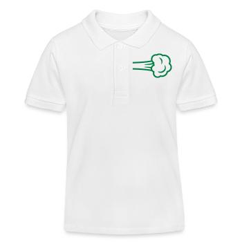 Fart - Kids Organic Polo Shirt by Stanley/Stella - white - Front
