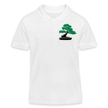 Bonsai Arbre - Polo enfant bio Stanley/Stella - blanc - Devant