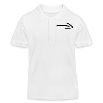 pfeil - Kinder Organic Poloshirt Mini Sprinter von Stanley/Stella - Weiß - Vorne