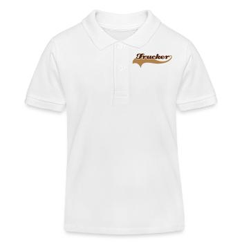 trucker_schweif - Kinder Organic Poloshirt Mini Sprinter von Stanley/Stella - Weiß - Vorne