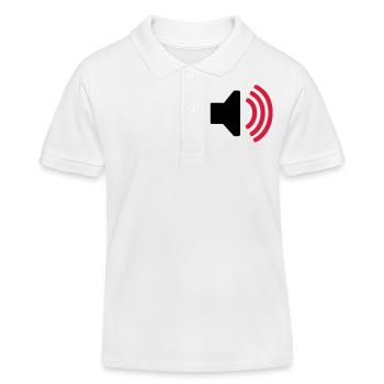 Musik - Kinder Organic Poloshirt Mini Sprinter von Stanley/Stella - Weiß - Vorne