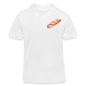 baguette pain 1 - Polo enfant bio Stanley/Stella - blanc - Devant