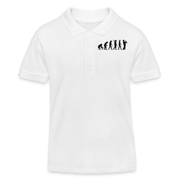 Saxophon - Kinder Organic Poloshirt Mini Sprinter von Stanley/Stella - Weiß - Vorne
