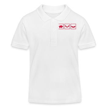 Boucher - Polo enfant bio Stanley/Stella - blanc - Devant