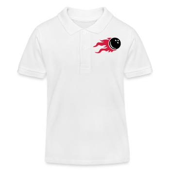 Bowling - Polo enfant bio Stanley/Stella - blanc - Devant