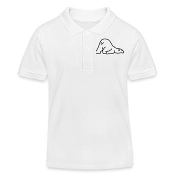 Ours polaire - Polo enfant bio Stanley/Stella - blanc - Devant