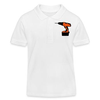 Tournevis rechargeable - Polo enfant bio Stanley/Stella - blanc - Devant