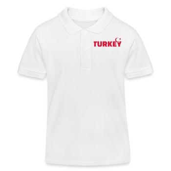 Turkey - Kids Organic Polo Shirt by Stanley/Stella - white - Front