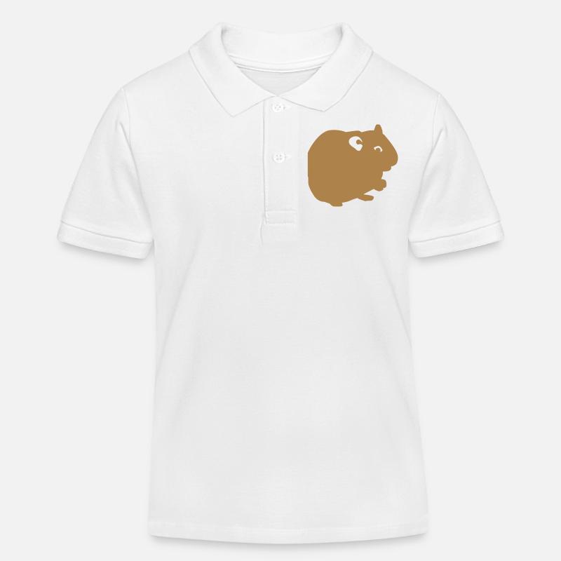 Hamster - Polo enfant bio Stanley/Stella - blanc