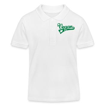 Vegan - Polo enfant bio Stanley/Stella - blanc - Devant