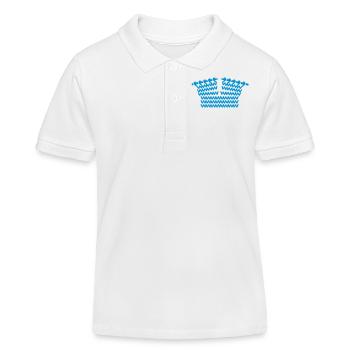 Stricken - Kinder Organic Poloshirt Mini Sprinter von Stanley/Stella - Weiß - Vorne