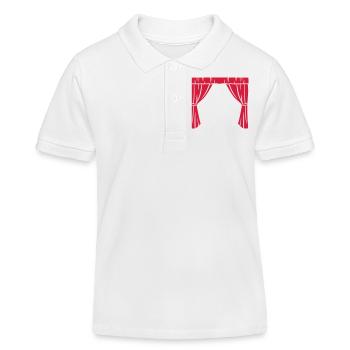 Theater - Kinder Organic Poloshirt Mini Sprinter von Stanley/Stella - Weiß - Vorne