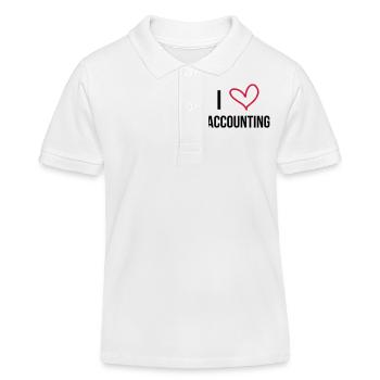comptable / comptabilité / argent / Finance / Euro - Polo enfant bio Stanley/Stella - blanc - Devant