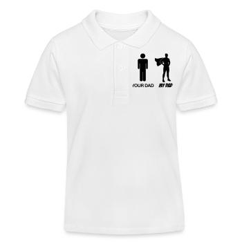 Votre papa papa - mon père - - mon père - Polo enfant bio Stanley/Stella - blanc - Devant