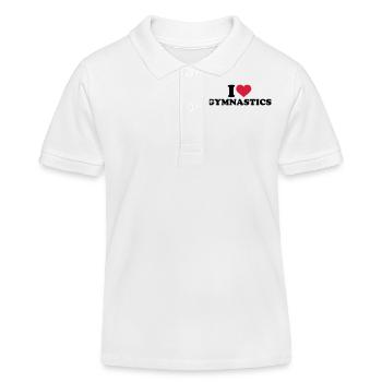 Turnen - Kinder Organic Poloshirt Mini Sprinter von Stanley/Stella - Weiß - Vorne