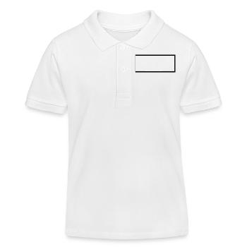 Form Symbol Quadratisch Oval Rund Fertigen Passt - Kinder Organic Poloshirt Mini Sprinter von Stanley/Stella - Weiß - Vorne