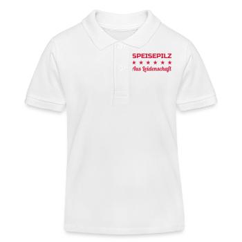 Pilz / Pilzsuche / Kommissionierung / Wald - Kinder Organic Poloshirt Mini Sprinter von Stanley/Stella - Weiß - Vorne