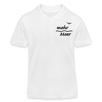 mehr Meer - Kinder Organic Poloshirt Mini Sprinter von Stanley/Stella - Weiß - Vorne