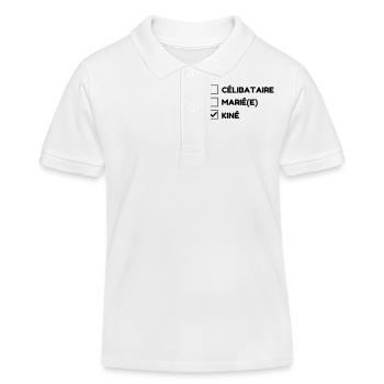 Krankengymnast / Krankengymnastin / Physio / - Kinder Organic Poloshirt Mini Sprinter von Stanley/Stella - Weiß - Vorne