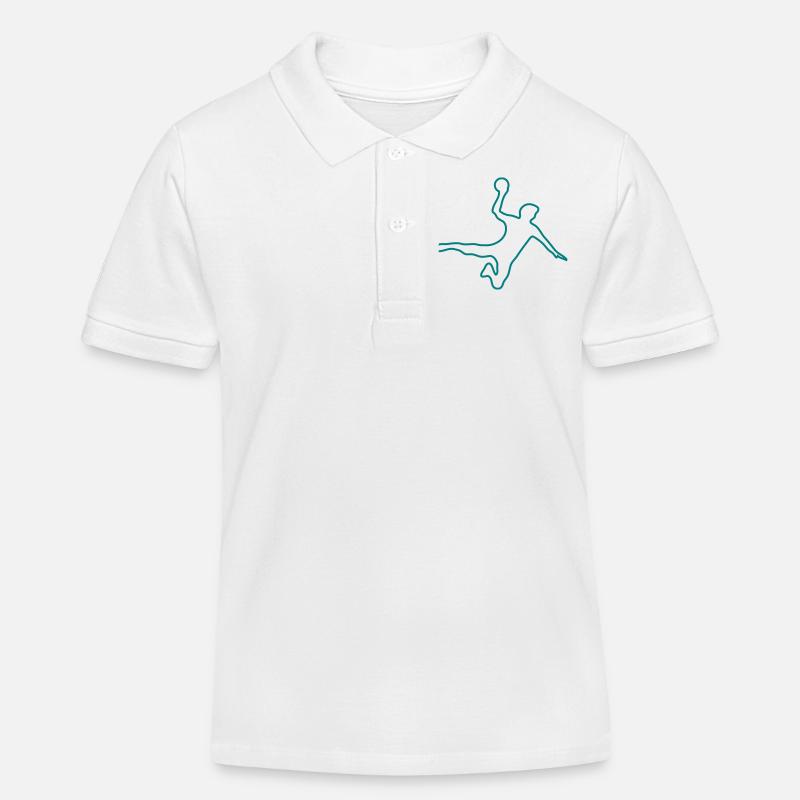 handball - Polo enfant bio Stanley/Stella - blanc