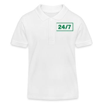 24/7 - Kinder Organic Poloshirt Mini Sprinter von Stanley/Stella - Weiß - Vorne