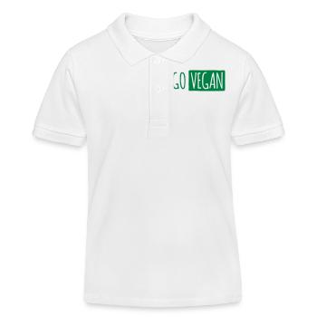 GO VEGAN - Polo enfant bio Stanley/Stella - blanc - Devant