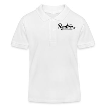 Rentner - Kinder Organic Poloshirt Mini Sprinter von Stanley/Stella - Weiß - Vorne
