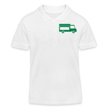 Camion de cuisine de rue 1 - Polo enfant bio Stanley/Stella - blanc - Devant
