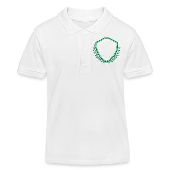 Crest Emblem - Kids Organic Polo Shirt by Stanley/Stella - white - Front