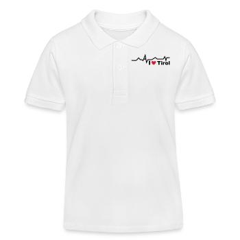 Herzschlag Tirol - Kinder Organic Poloshirt Mini Sprinter von Stanley/Stella - Weiß - Vorne