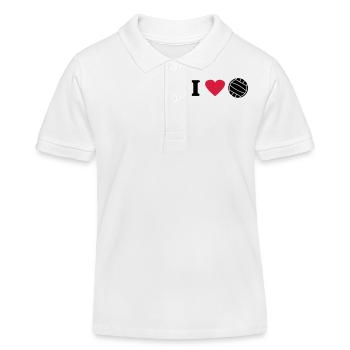 volleyball - Polo enfant bio Stanley/Stella - blanc - Devant