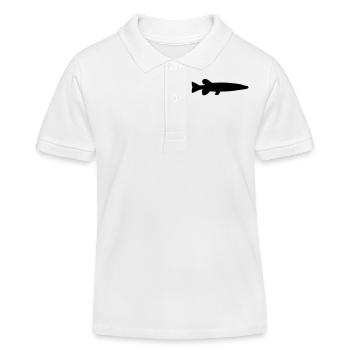 Brochet - Polo enfant bio Stanley/Stella - blanc - Devant