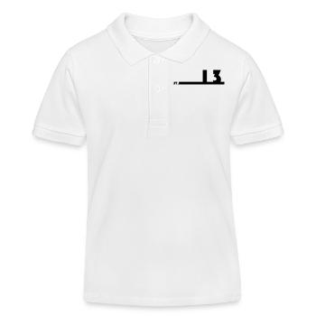 13_Black_Bauhaus93 - Kinder Organic Poloshirt Mini Sprinter von Stanley/Stella - Weiß - Vorne