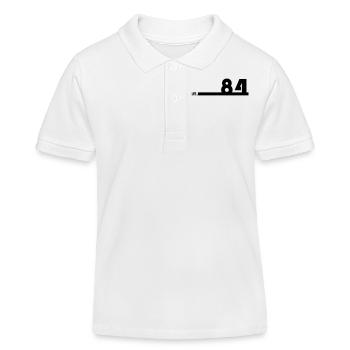 84_Black_Bauhaus93 - Kinder Organic Poloshirt Mini Sprinter von Stanley/Stella - Weiß - Vorne