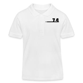 74_Black_Bauhaus93 - Kinder Organic Poloshirt Mini Sprinter von Stanley/Stella - Weiß - Vorne