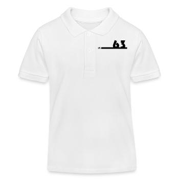 63_Black - Kinder Organic Poloshirt Mini Sprinter von Stanley/Stella - Weiß - Vorne