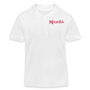 Impossible cross bar - Kids Organic Polo Shirt by Stanley/Stella - white - Front
