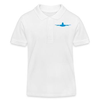 Avion - Polo enfant bio Stanley/Stella - blanc - Devant