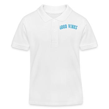 Good Vibes - Kinder Organic Poloshirt Mini Sprinter von Stanley/Stella - Weiß - Vorne