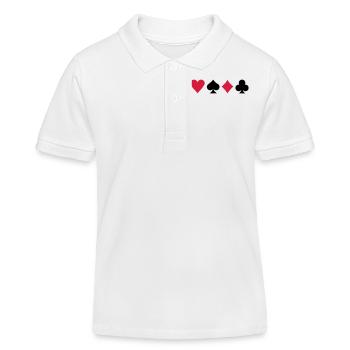 Poker - Polo enfant bio Stanley/Stella - blanc - Devant