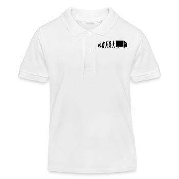 LKW - Kinder Organic Poloshirt Mini Sprinter von Stanley/Stella - Weiß - Vorne