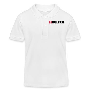 golfer - Kinder Organic Poloshirt Mini Sprinter von Stanley/Stella - Weiß - Vorne