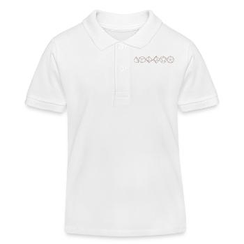 Rollenspiel-Wüfel - Kinder Organic Poloshirt Mini Sprinter von Stanley/Stella - Weiß - Vorne